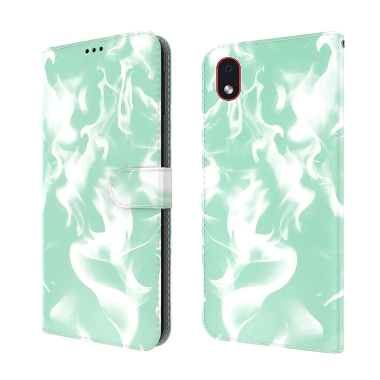 For Samsung Galaxy A01 Core Cloud Fog Pattern Horizontal Flip Leather Case with Holder & Card Slot & Wallet