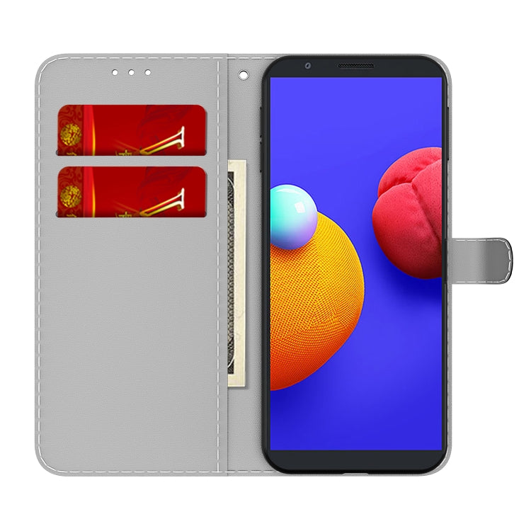 For Samsung Galaxy A01 Core Cloud Fog Pattern Horizontal Flip Leather Case with Holder & Card Slot & Wallet