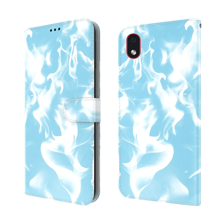 For Samsung Galaxy A01 Core Cloud Fog Pattern Horizontal Flip Leather Case with Holder & Card Slot & Wallet