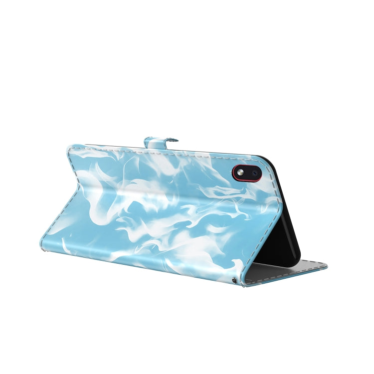 For Samsung Galaxy A01 Core Cloud Fog Pattern Horizontal Flip Leather Case with Holder & Card Slot & Wallet