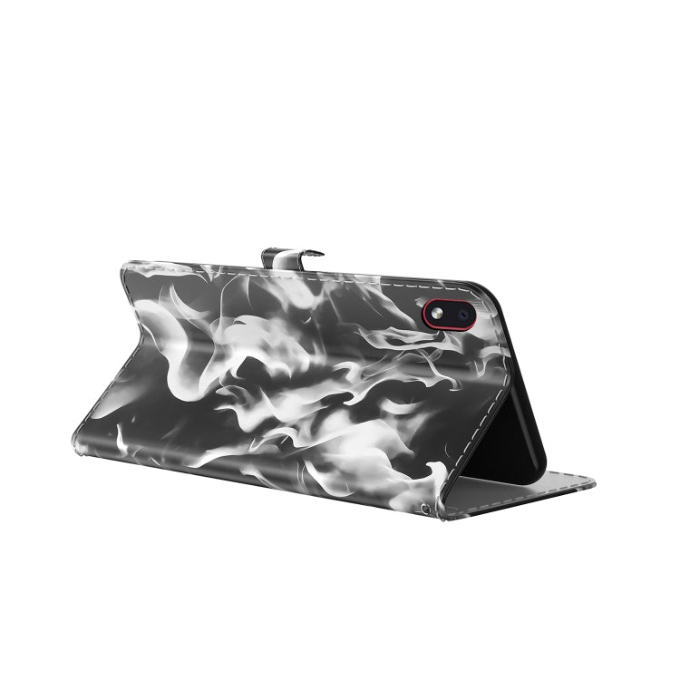For Samsung Galaxy A01 Core Cloud Fog Pattern Horizontal Flip Leather Case with Holder & Card Slot & Wallet