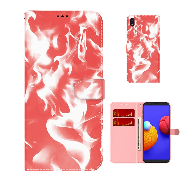 For Samsung Galaxy A01 Core Cloud Fog Pattern Horizontal Flip Leather Case with Holder & Card Slot & Wallet
