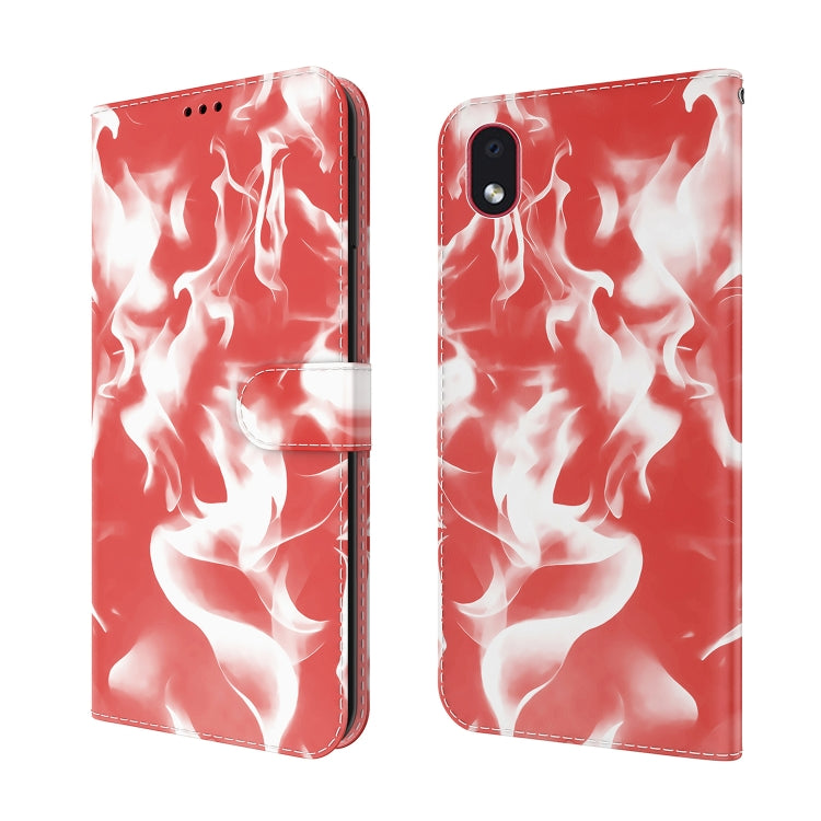 For Samsung Galaxy A01 Core Cloud Fog Pattern Horizontal Flip Leather Case with Holder & Card Slot & Wallet