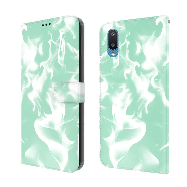 For Samsung Galaxy A02 / M02 Cloud Fog Pattern Horizontal Flip Leather Case with Holder & Card Slot & Wallet