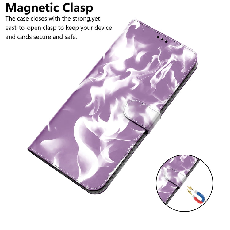 For Samsung Galaxy A02 / M02 Cloud Fog Pattern Horizontal Flip Leather Case with Holder & Card Slot & Wallet