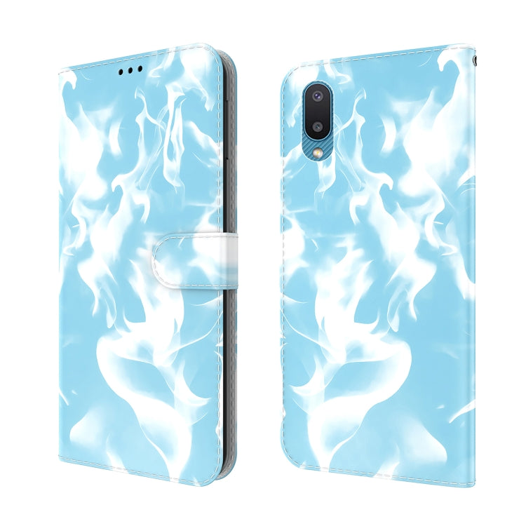 For Samsung Galaxy A02 / M02 Cloud Fog Pattern Horizontal Flip Leather Case with Holder & Card Slot & Wallet