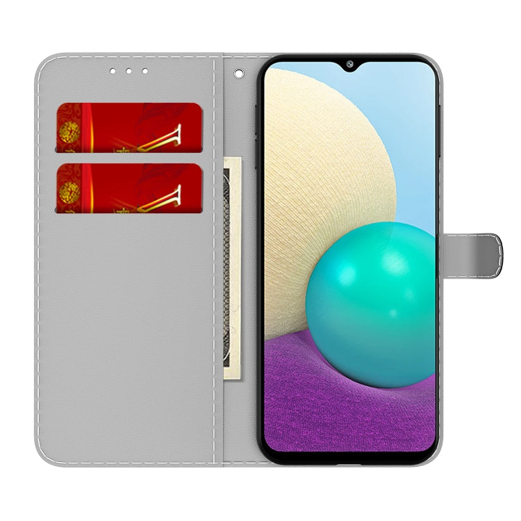 For Samsung Galaxy A02 / M02 Cloud Fog Pattern Horizontal Flip Leather Case with Holder & Card Slot & Wallet