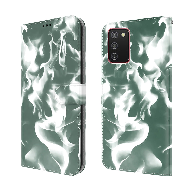 For Samsung Galaxy A02s EU Version Cloud Fog Pattern Horizontal Flip Leather Case with Holder & Card Slot & Wallet