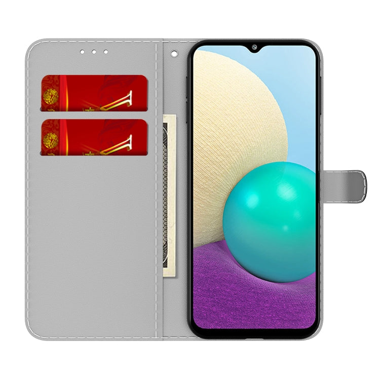 For Samsung Galaxy A02s EU Version Cloud Fog Pattern Horizontal Flip Leather Case with Holder & Card Slot & Wallet