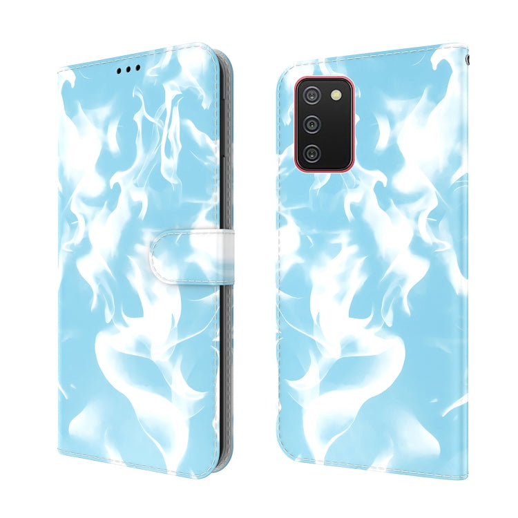For Samsung Galaxy A02s EU Version Cloud Fog Pattern Horizontal Flip Leather Case with Holder & Card Slot & Wallet