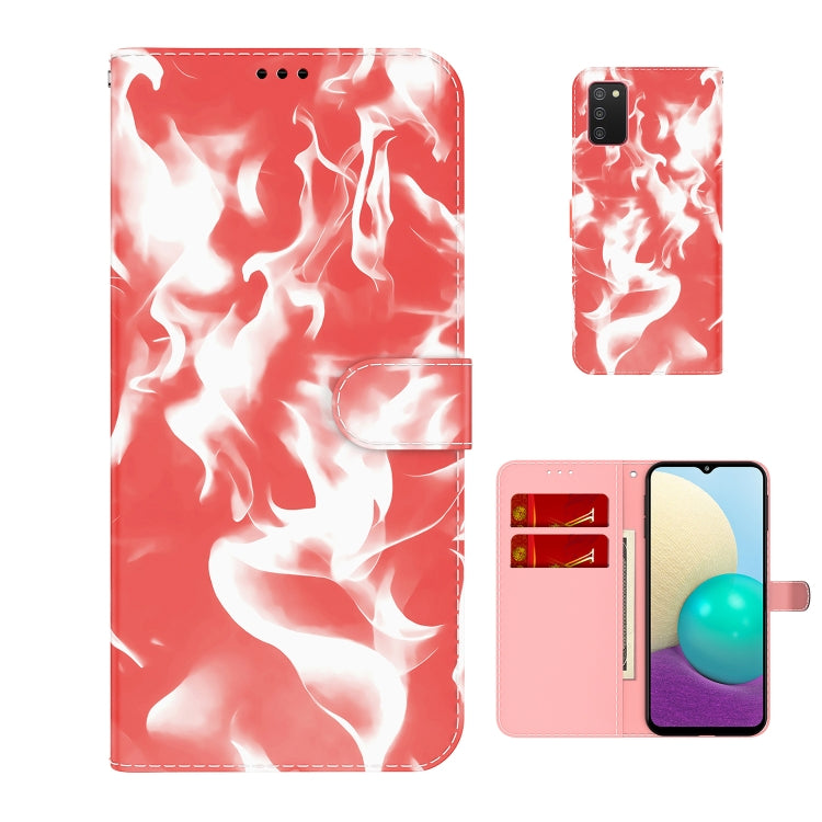 For Samsung Galaxy A02s EU Version Cloud Fog Pattern Horizontal Flip Leather Case with Holder & Card Slot & Wallet