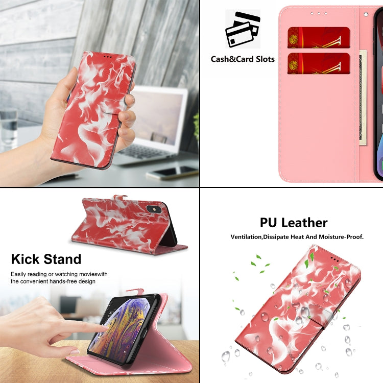 For Samsung Galaxy A02s EU Version Cloud Fog Pattern Horizontal Flip Leather Case with Holder & Card Slot & Wallet