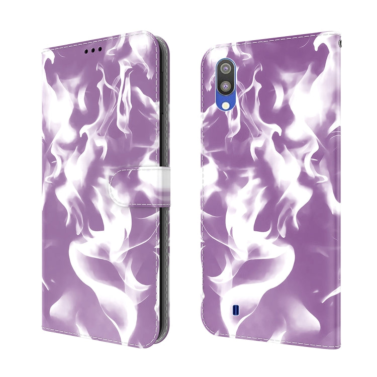For Samsung Galaxy A10 / M10 Cloud Fog Pattern Horizontal Flip Leather Case with Holder & Card Slot & Wallet