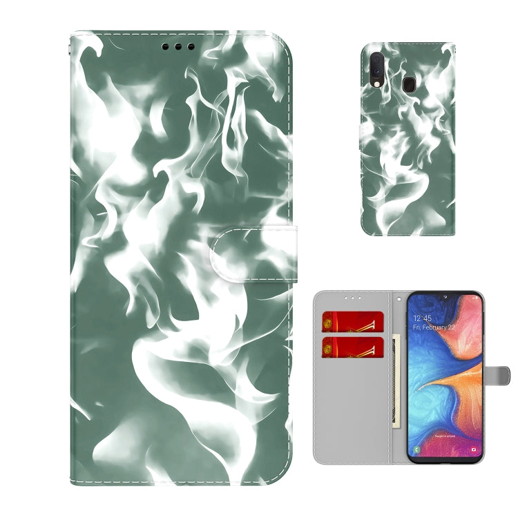 For Samsung Galaxy A10e / A20e Cloud Fog Pattern Horizontal Flip Leather Case with Holder & Card Slot & Wallet