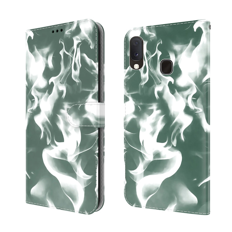 For Samsung Galaxy A10e / A20e Cloud Fog Pattern Horizontal Flip Leather Case with Holder & Card Slot & Wallet