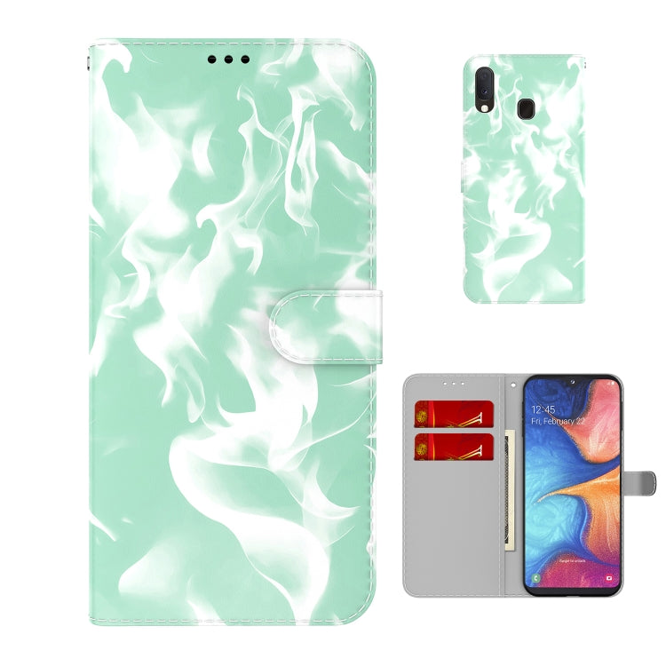 For Samsung Galaxy A10e / A20e Cloud Fog Pattern Horizontal Flip Leather Case with Holder & Card Slot & Wallet