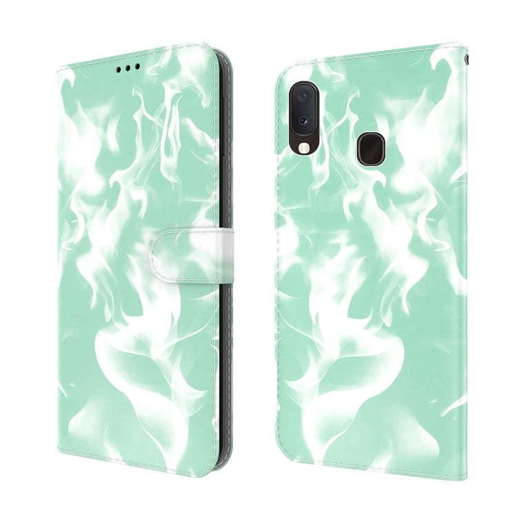For Samsung Galaxy A10e / A20e Cloud Fog Pattern Horizontal Flip Leather Case with Holder & Card Slot & Wallet