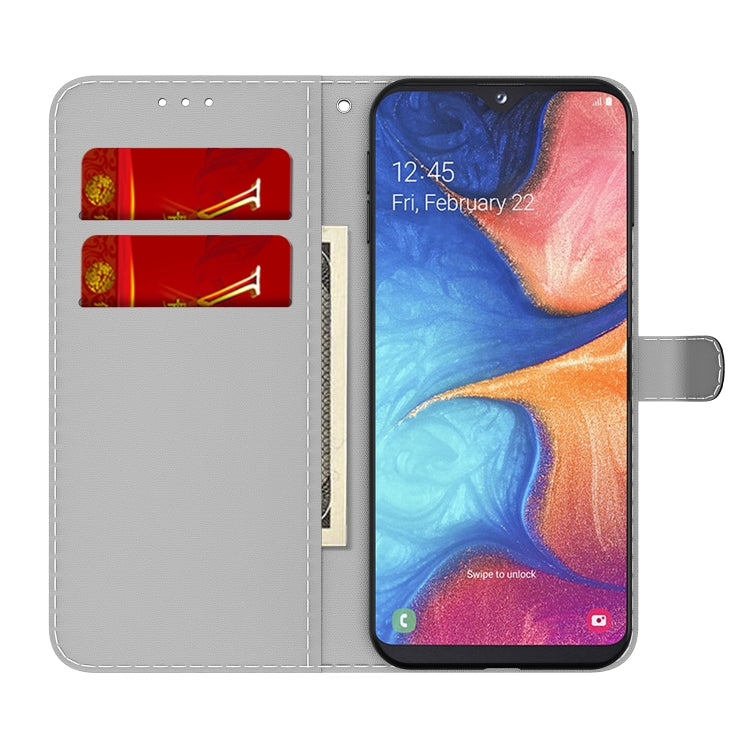 For Samsung Galaxy A10e / A20e Cloud Fog Pattern Horizontal Flip Leather Case with Holder & Card Slot & Wallet