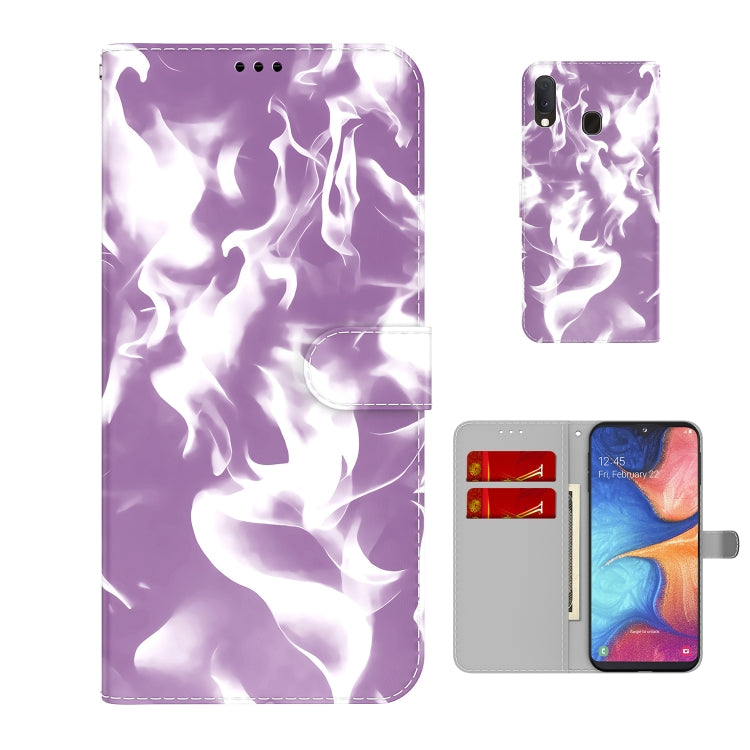 For Samsung Galaxy A10e / A20e Cloud Fog Pattern Horizontal Flip Leather Case with Holder & Card Slot & Wallet