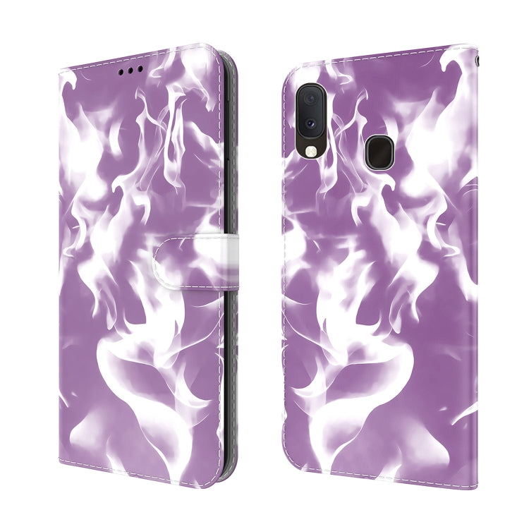 For Samsung Galaxy A10e / A20e Cloud Fog Pattern Horizontal Flip Leather Case with Holder & Card Slot & Wallet