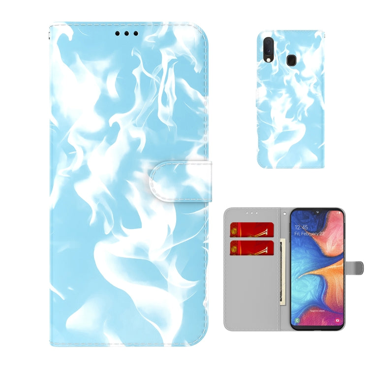 For Samsung Galaxy A10e / A20e Cloud Fog Pattern Horizontal Flip Leather Case with Holder & Card Slot & Wallet