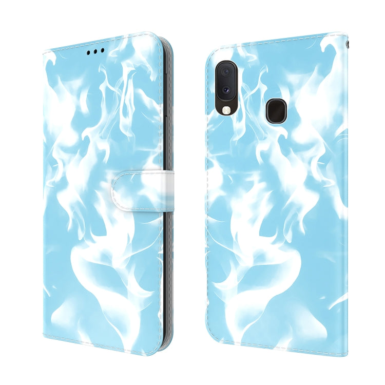 For Samsung Galaxy A10e / A20e Cloud Fog Pattern Horizontal Flip Leather Case with Holder & Card Slot & Wallet