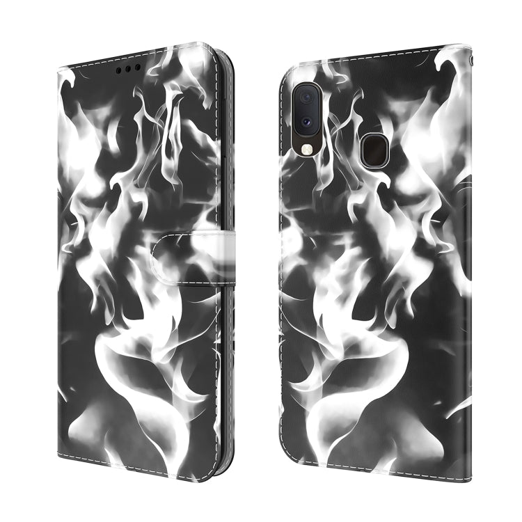 For Samsung Galaxy A10e / A20e Cloud Fog Pattern Horizontal Flip Leather Case with Holder & Card Slot & Wallet
