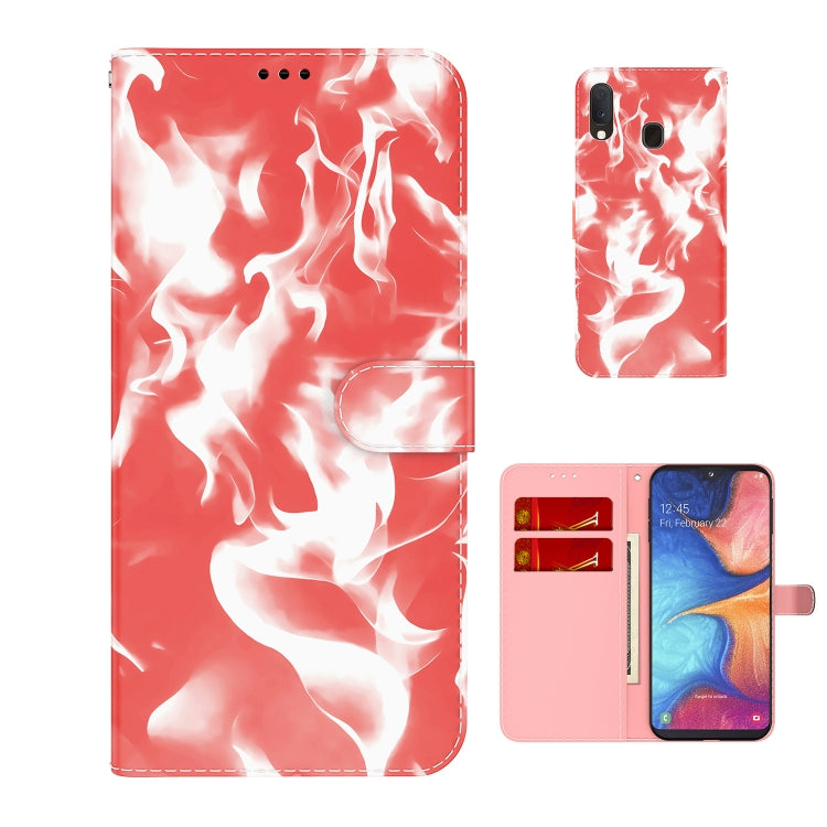 For Samsung Galaxy A10e / A20e Cloud Fog Pattern Horizontal Flip Leather Case with Holder & Card Slot & Wallet