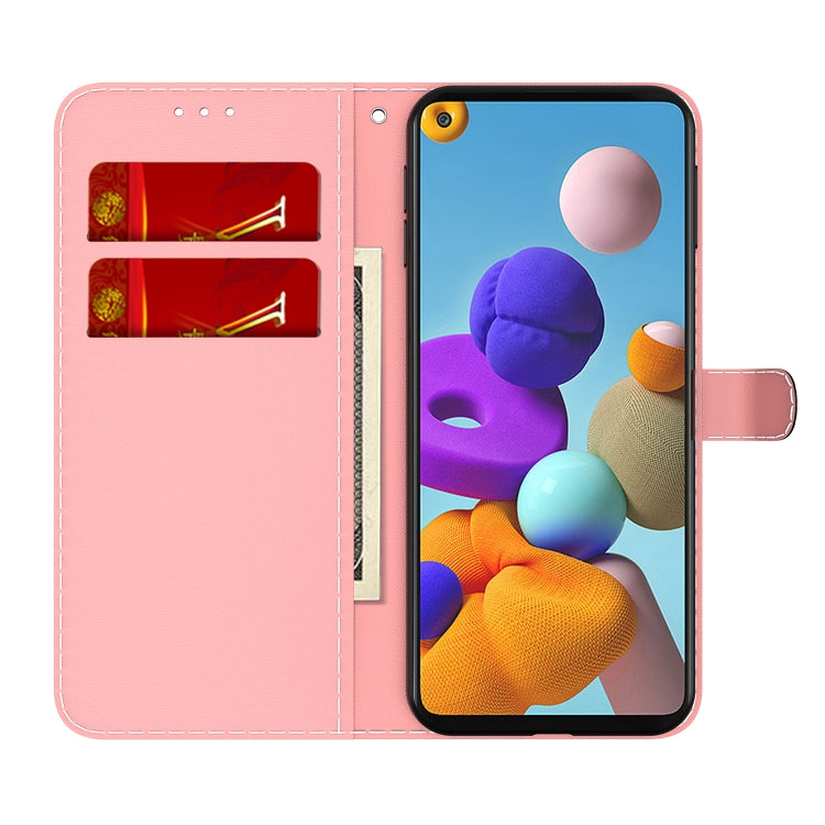 For Samsung Galaxy A21s Cloud Fog Pattern Horizontal Flip Leather Case with Holder & Card Slot & Wallet