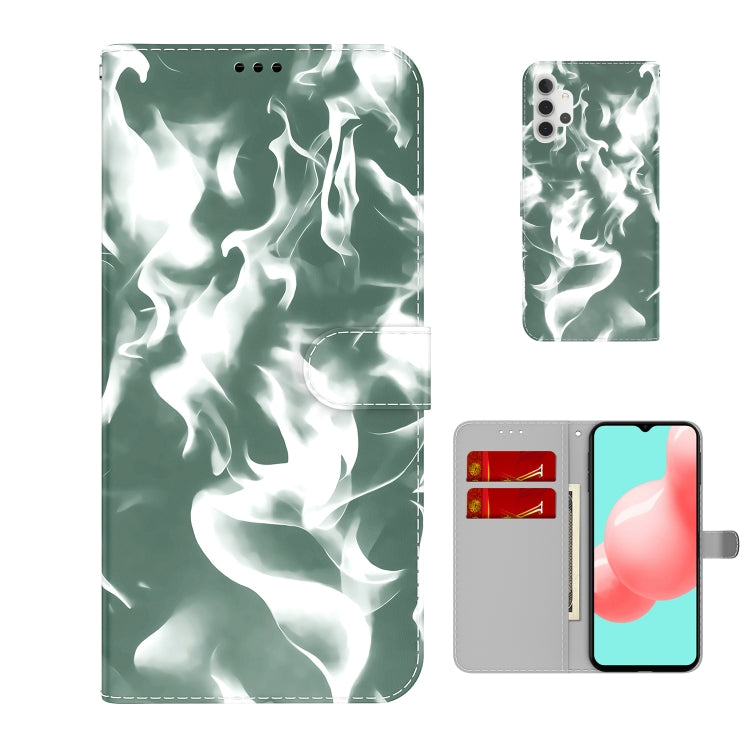 For Samsung Galaxy A32 5G Cloud Fog Pattern Horizontal Flip Leather Case with Holder & Card Slot & Wallet
