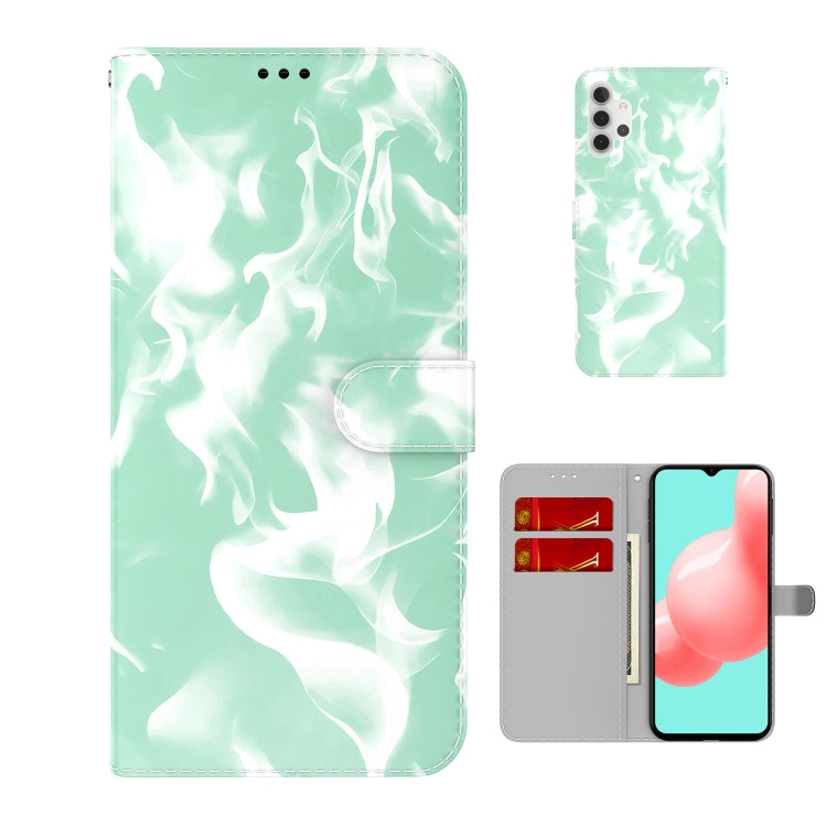 For Samsung Galaxy A32 5G Cloud Fog Pattern Horizontal Flip Leather Case with Holder & Card Slot & Wallet