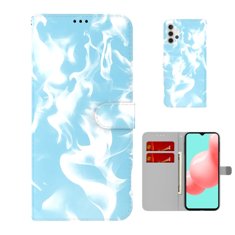 For Samsung Galaxy A32 5G Cloud Fog Pattern Horizontal Flip Leather Case with Holder & Card Slot & Wallet