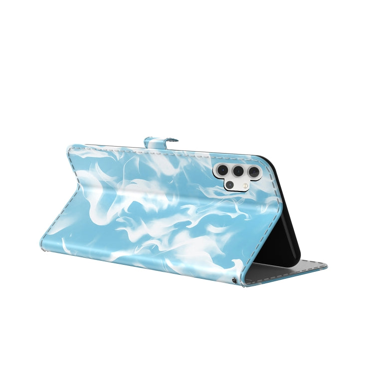 For Samsung Galaxy A32 5G Cloud Fog Pattern Horizontal Flip Leather Case with Holder & Card Slot & Wallet