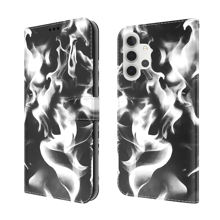 For Samsung Galaxy A32 5G Cloud Fog Pattern Horizontal Flip Leather Case with Holder & Card Slot & Wallet