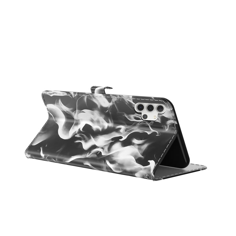 For Samsung Galaxy A32 5G Cloud Fog Pattern Horizontal Flip Leather Case with Holder & Card Slot & Wallet