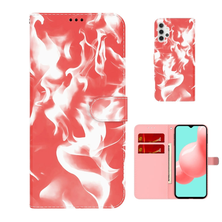 For Samsung Galaxy A32 5G Cloud Fog Pattern Horizontal Flip Leather Case with Holder & Card Slot & Wallet