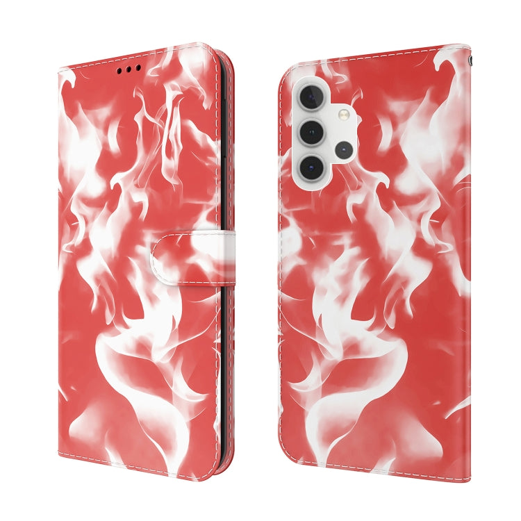 For Samsung Galaxy A32 5G Cloud Fog Pattern Horizontal Flip Leather Case with Holder & Card Slot & Wallet