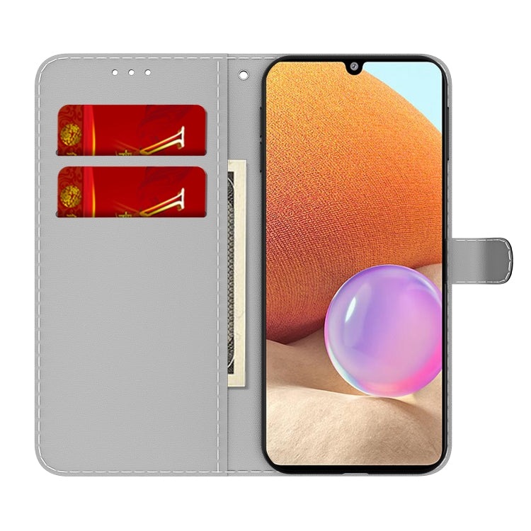 For Samsung Galaxy A32 4G Cloud Fog Pattern Horizontal Flip Leather Case with Holder & Card Slot & Wallet