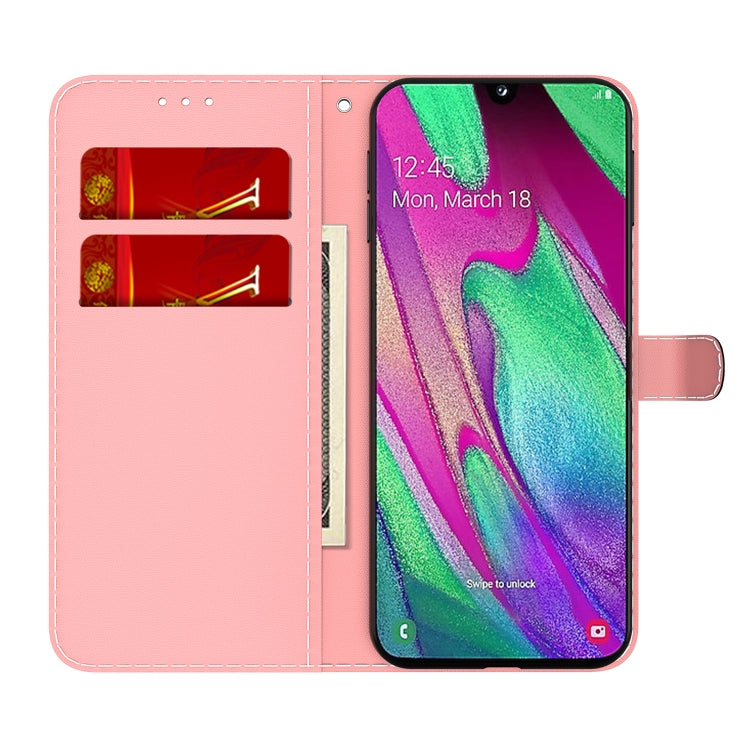 For Samsung Galaxy A40 Cloud Fog Pattern Horizontal Flip Leather Case with Holder & Card Slot & Wallet