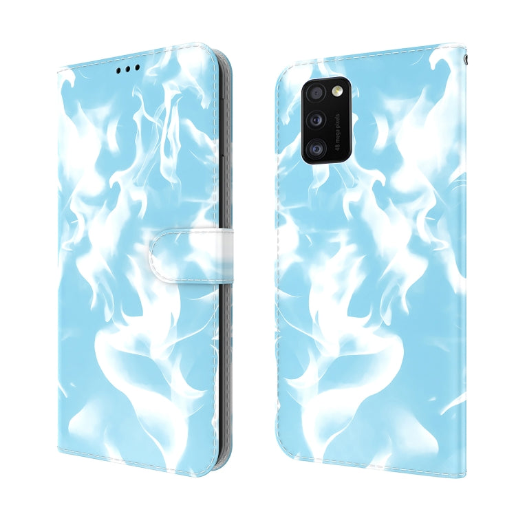 For Samsung Galaxy A41 Cloud Fog Pattern Horizontal Flip Leather Case with Holder & Card Slot & Wallet