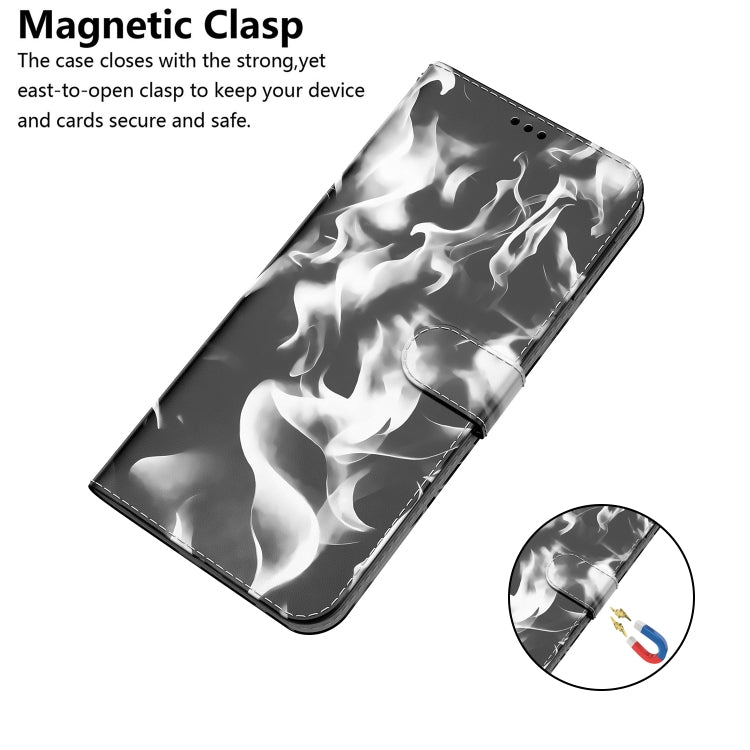 For Samsung Galaxy A41 Cloud Fog Pattern Horizontal Flip Leather Case with Holder & Card Slot & Wallet