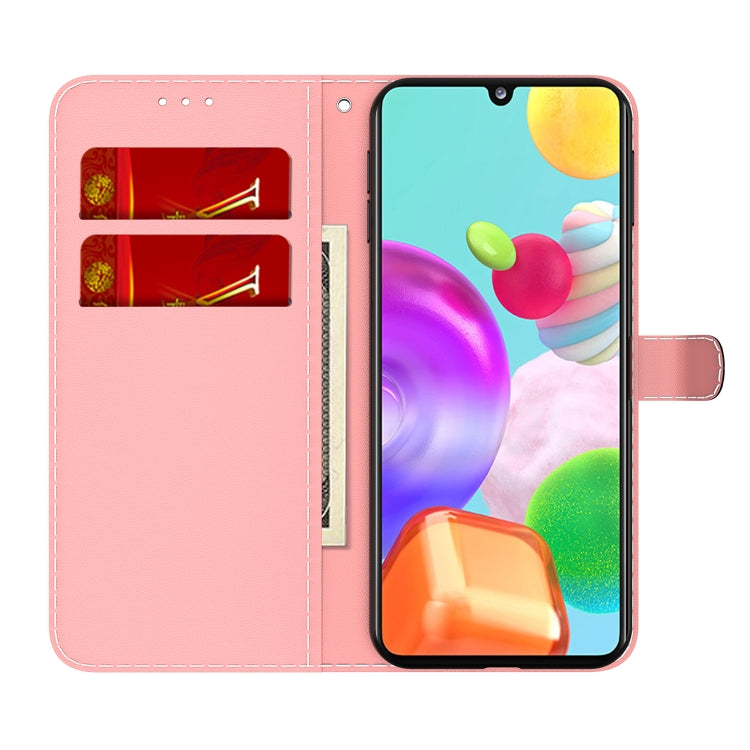 For Samsung Galaxy A41 Cloud Fog Pattern Horizontal Flip Leather Case with Holder & Card Slot & Wallet