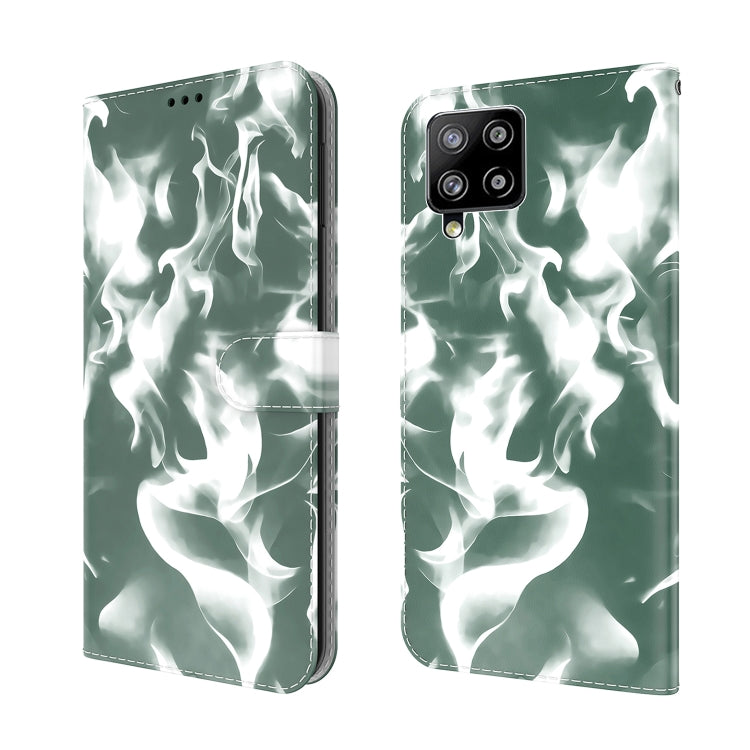 For Samsung Galaxy A42 5G Cloud Fog Pattern Horizontal Flip Leather Case with Holder & Card Slot & Wallet
