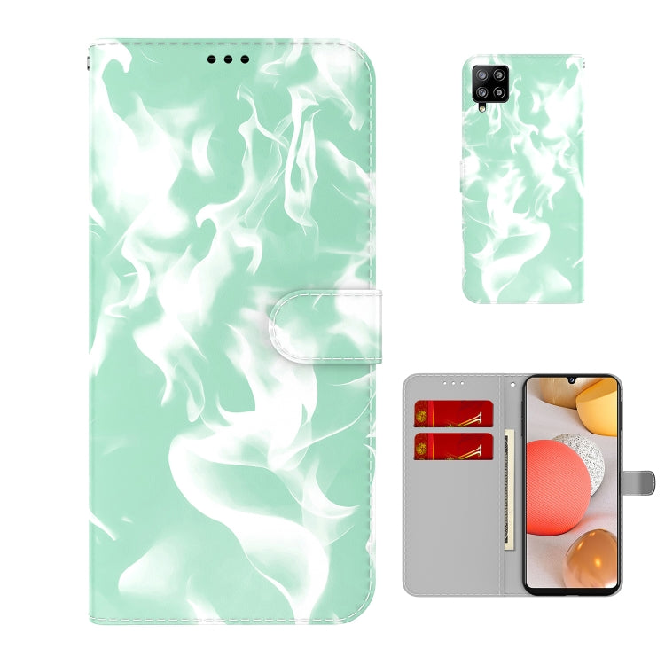 For Samsung Galaxy A42 5G Cloud Fog Pattern Horizontal Flip Leather Case with Holder & Card Slot & Wallet