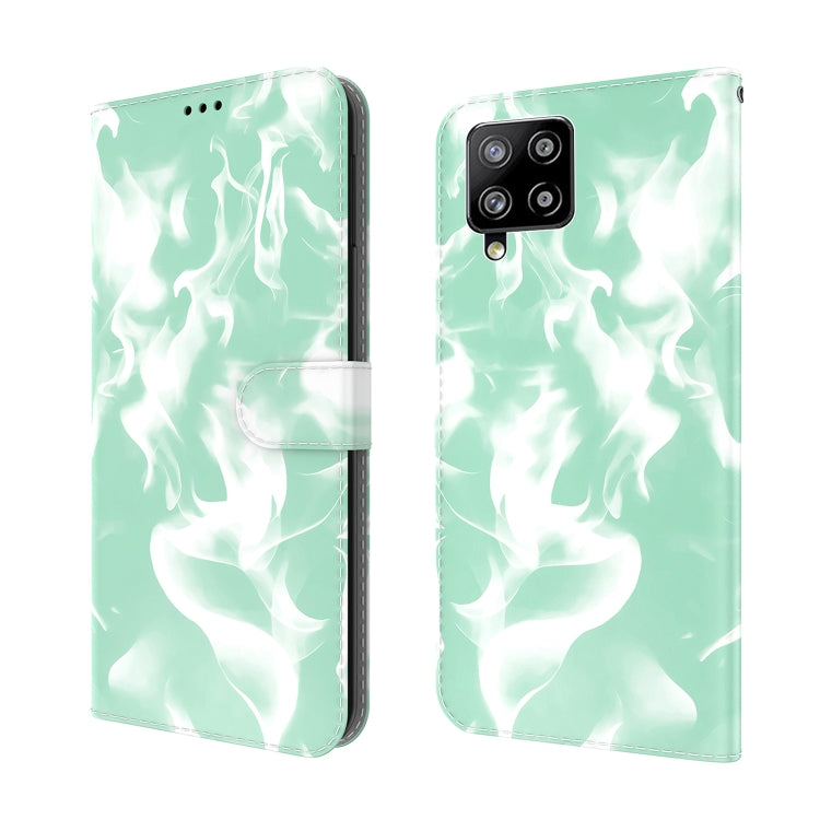 For Samsung Galaxy A42 5G Cloud Fog Pattern Horizontal Flip Leather Case with Holder & Card Slot & Wallet