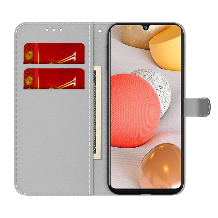 For Samsung Galaxy A42 5G Cloud Fog Pattern Horizontal Flip Leather Case with Holder & Card Slot & Wallet