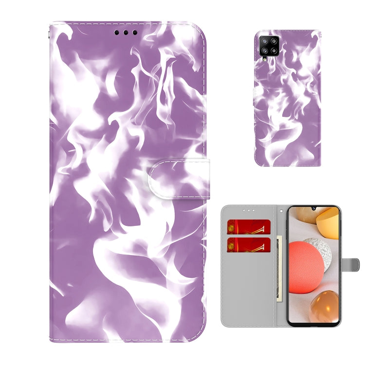 For Samsung Galaxy A42 5G Cloud Fog Pattern Horizontal Flip Leather Case with Holder & Card Slot & Wallet
