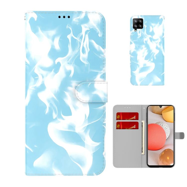 For Samsung Galaxy A42 5G Cloud Fog Pattern Horizontal Flip Leather Case with Holder & Card Slot & Wallet