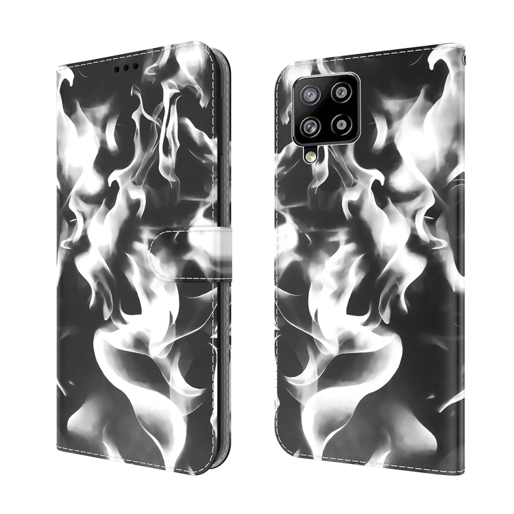 For Samsung Galaxy A42 5G Cloud Fog Pattern Horizontal Flip Leather Case with Holder & Card Slot & Wallet