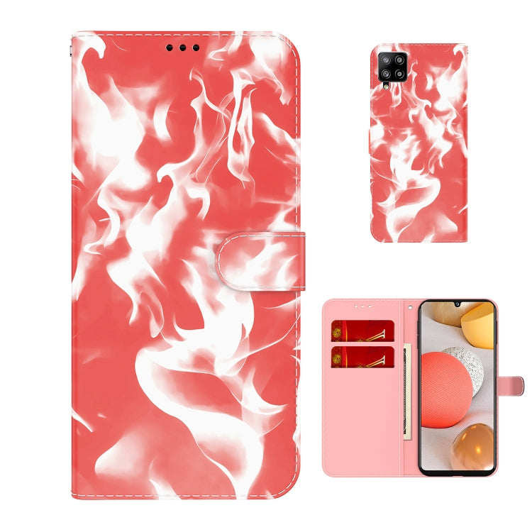 For Samsung Galaxy A42 5G Cloud Fog Pattern Horizontal Flip Leather Case with Holder & Card Slot & Wallet